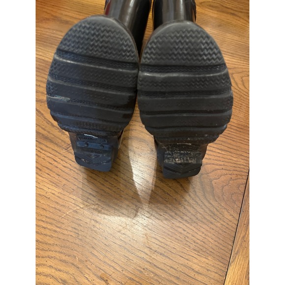 Hunter Original Tall Gloss Black Rubber Rain Boots Women US 7 UK 5 EU 38 - Picture 13 of 15